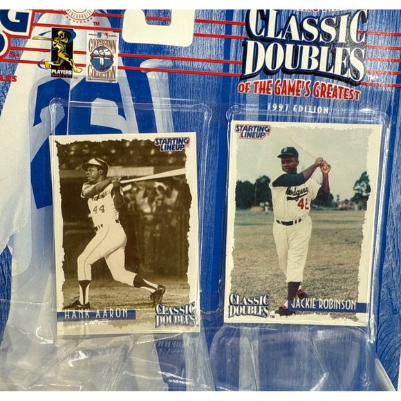 Starting Lineup Classic Doubles 1997 Edition Hank Aaron & Jackie Robinson - Picture 2 of 6